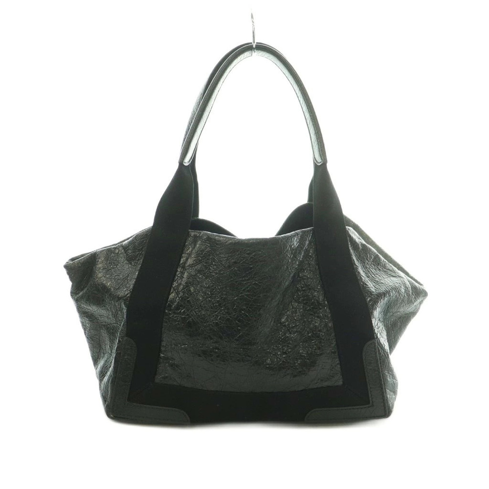 Balenciaga Cabas Handbag Leather Black